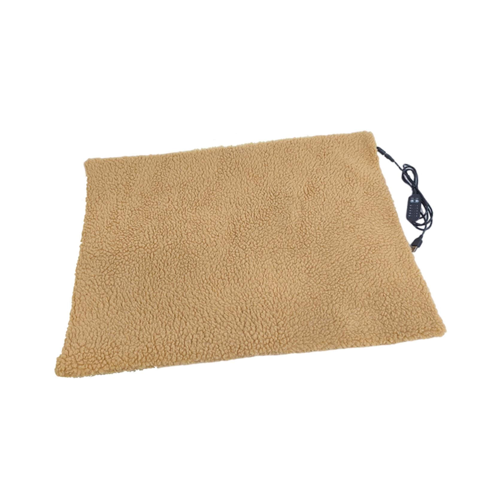 

Cat Heating Pad Indoor Outdoor Adjustable Temperature Warming коричневий