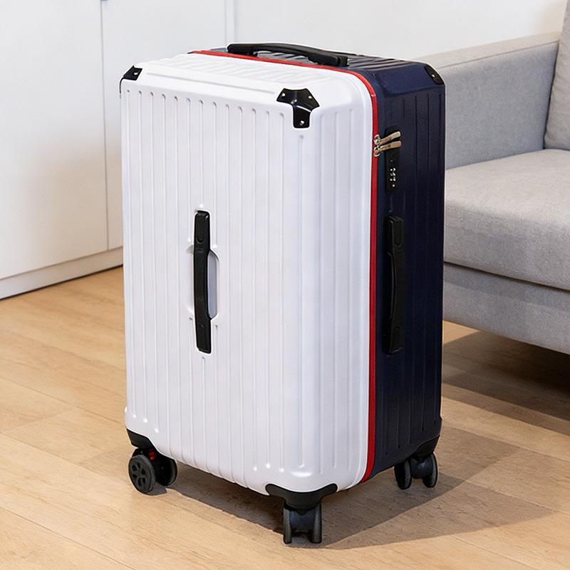 Women's Lightweight Travel Suitcase - Five-Wheel, 24"/28" Options, Large Capacity, Corner Protectors