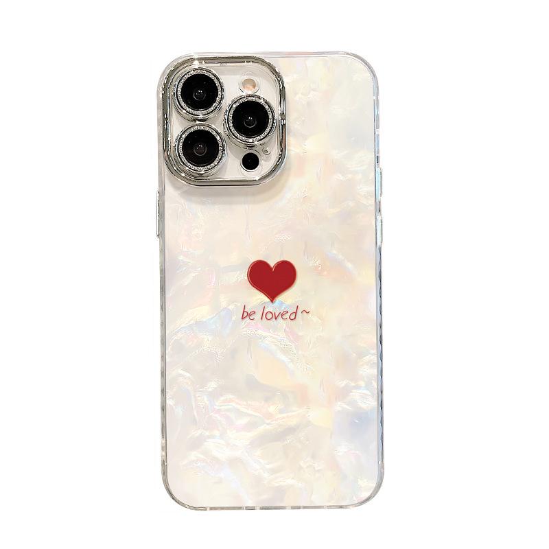 Simple Love Bracelet Knot Suitable for 17promax Mobile Phone Case Iphone16 Light Luxury Premium 15 Shell Pattern 14 Women
