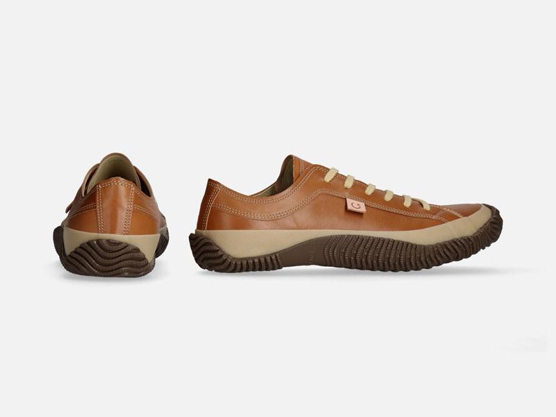 Spingle Handmade Kangaroo Leather Sneakers Spm-Light Brown