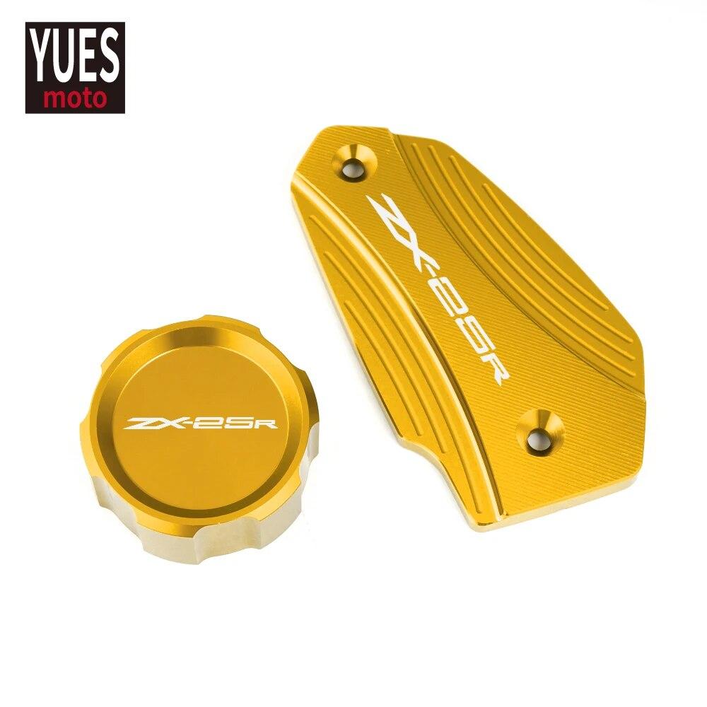 Motorcycle Accessories Front&Rear Brake Fluid Cylinder Master Reservoir Cover Cap For Kawasaki ZX25R ZX 25R