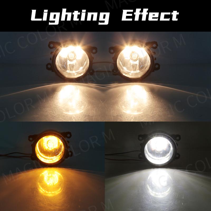 Für Mitsubishi ASX 2011 2012 2013 LED Nebelscheinwerfer Lampe Scheinwerfer Halogen Abdeckung Haube Rahmen Lünette Wasserdicht Auto Zubehör 12V