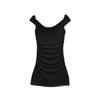 Pure Desire Women's One-Shoulder Hip-Hugging Pleated Slimming Mesh Dress