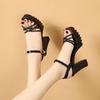 Heeled Wedge With Platform Waterproof Women's Sandals Luxury Summer 2025 Trending Comfortable Vip Original Offers Ladies Shoes