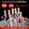 MIMIA Acrylic Figure Display Tiered Platform for and Collections 20cm Stand, Stage, Cosmetics, Watches, (2 Tiers, Wide, Black)