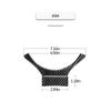 Carbon Fiber Steering Wheel Cover Trim Sticker For LEXUS IS250 300 IS350 14-18