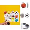 Stylish Basketball Soccer Volleyball Crystal Glass Fridge Magnets 25mm Decorative