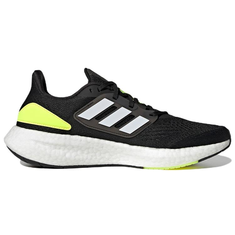 New Adidas Pureboost 22 Core Black Cloud White Solar Yellow HQ1449