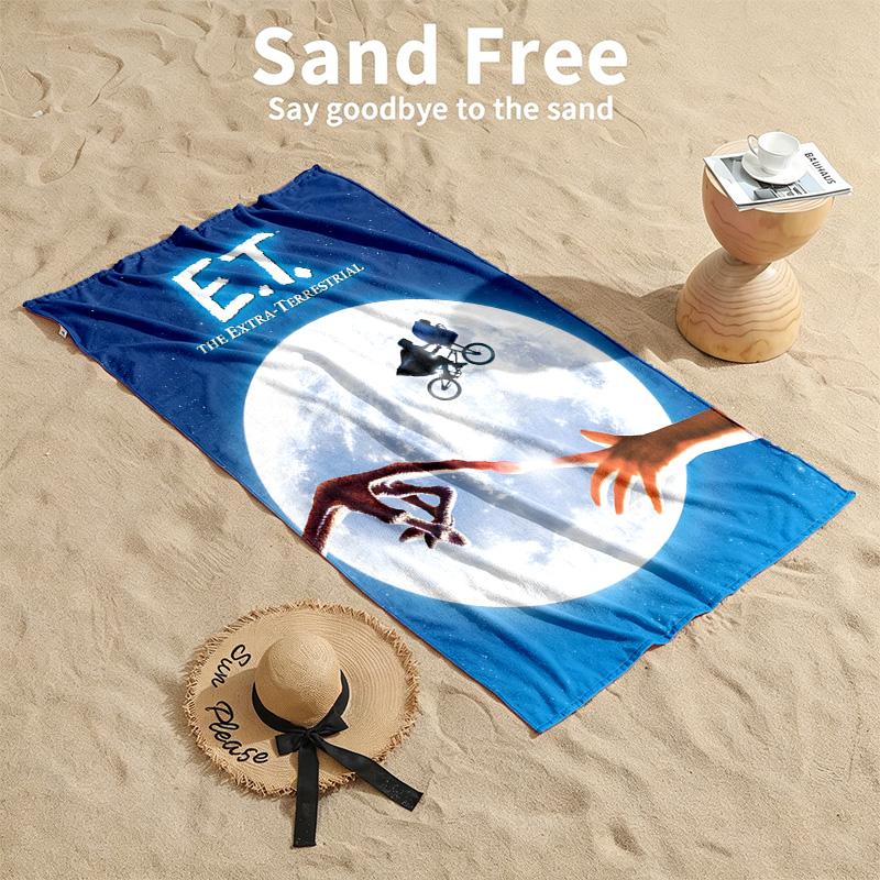 E.T Beach towels also serve as bath towels summer essential a musthave for the outdoors the beach and the pool