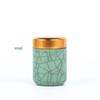 Longquan Celadon Ge Kiln Ceramic Tea Caddy