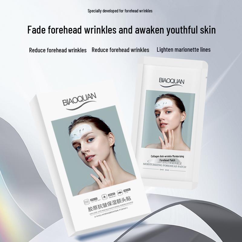 BIAOQUAN Anti-Wrinkle Hydrogel Patches: Smooths Forehead & Nasolabial Lines, Moisturizes & Firms Skin.