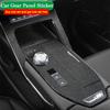 Fit For GWM HAVAL H6 3th Gen H6 HEV - Car Gear Panel Sticker Gear Box Protective Film Carbon Black Car Interior Sticker