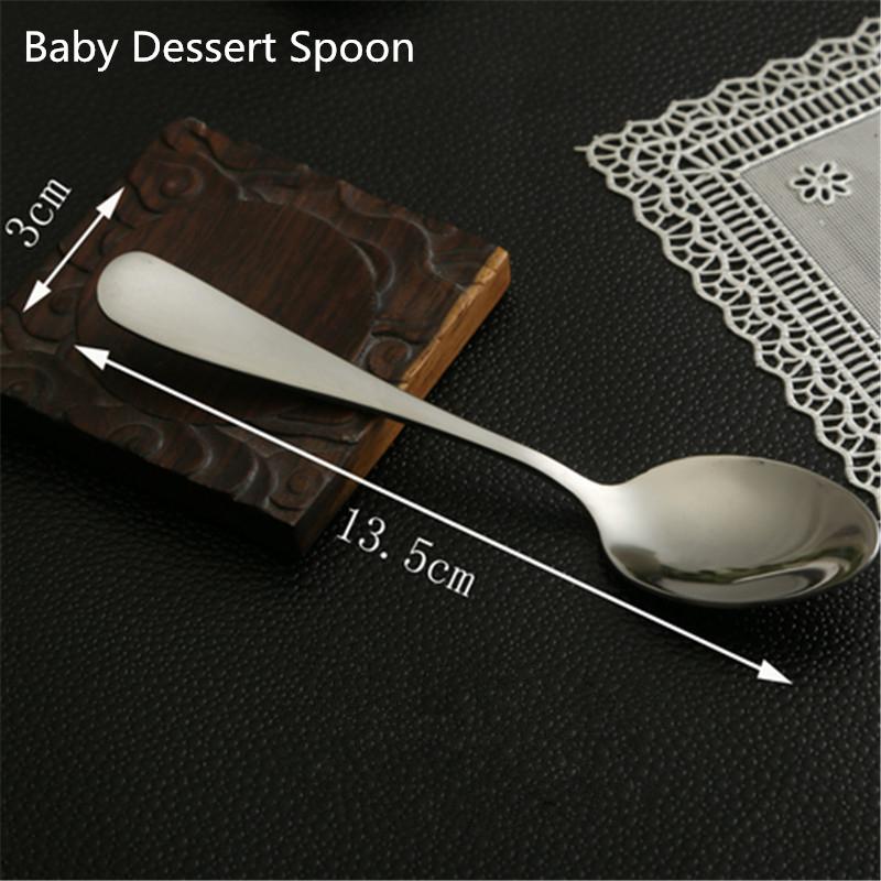 1Pc Stainless Steel Sugar Spoon Dessert Coffee Spoon Kitchen Restaurant Dinner Tableware