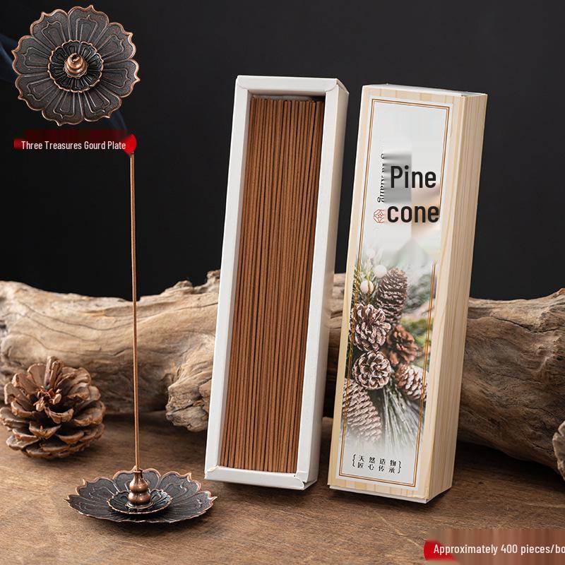 Natural Pine Cone Incense Sticks: Long-Lasting Woody Scent for Home Air Purifying and Odor Elimination
