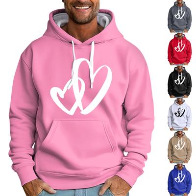 Men's Loose Printed Hooded Sweatshirt Men's Casual Fashion Sports Sweatshirt