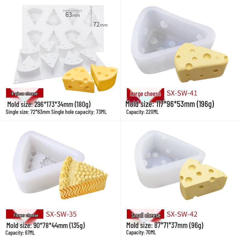 Cheese Silicone Mold & Mousse Cake Mold: Creative DIY Baking Tools for Chocolate & Ice Cream