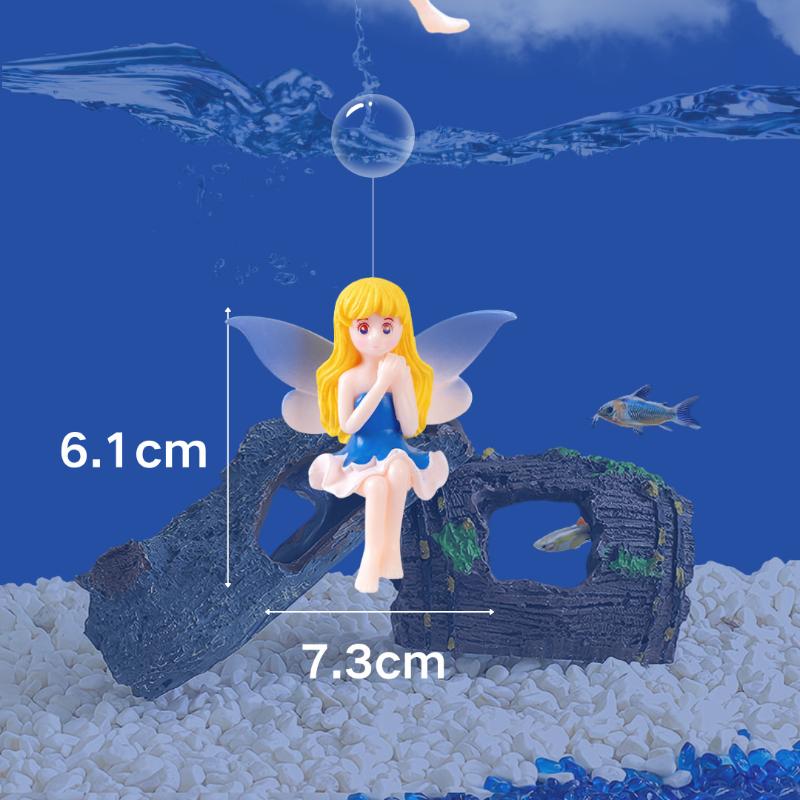

Мультяшный Декор для Аквариумов Мини Дайвер Имитация Плавающей Русалки Украшение для Аквариума Подвеска Кики Аксессуары для Аквариума