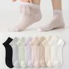 Chaussettes de Cheville Respirantes et Légères en Mesh pour Femmes Design Sans Couture Évacuant l'Humidité Longueur Mi-Mollet Coupe Confortable
