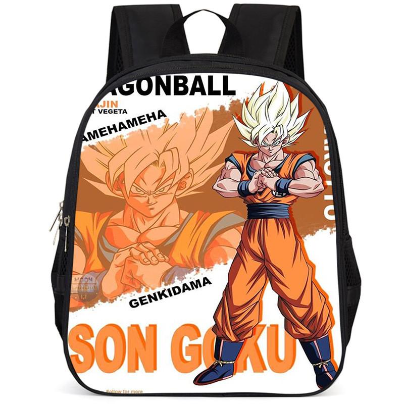 Durable Oxford Cloth Dragon Ball Backpack For Boys And Girls 15-inch Capacity