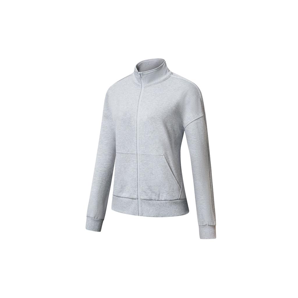 SAUCONY Solid Color Stand Collar Sports Jacket Women Jackets White Floral Gray SC1230017DY-MG28