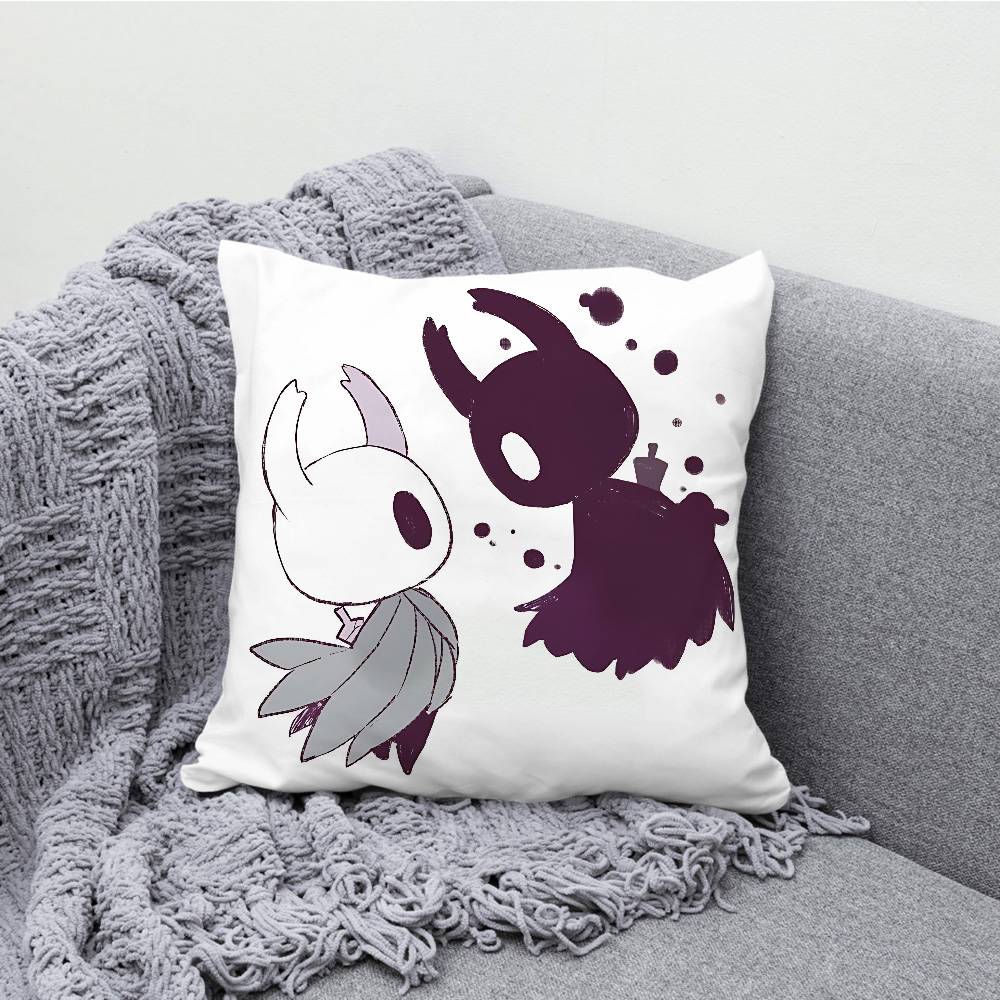 H-Hollow K-Knight Chibi Throw Pillow Case For 45x45cm 55x55cm 30x30cm Square Car Pillowcase Home Bedchamber Decor Gift
