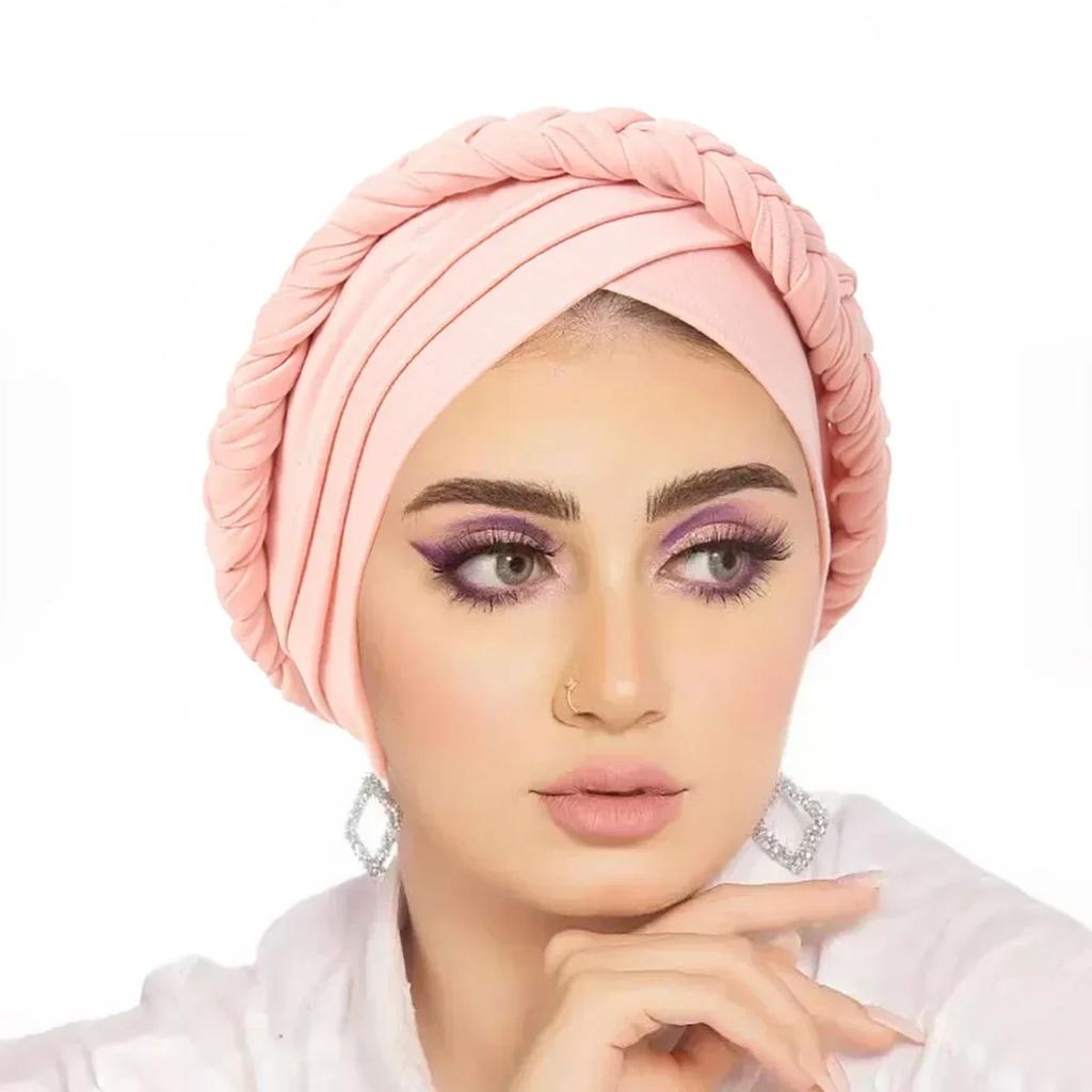 Women Sequin Knotted Turban Indian Hat Muslim Hijab Beanie Bonnet Hair Loss Headscarf Chemo Cap Headwear Bandanas Turbante Mujer