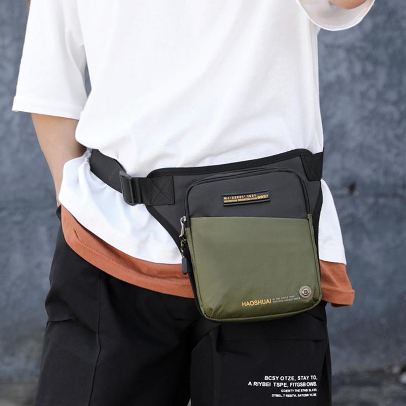 Motocykl Rider Drop Leg Bag Taška do pasu pro muže Travel Assault Pánský Nylonový pás Messenger Cross Body Fanny Pack Tašky na boky