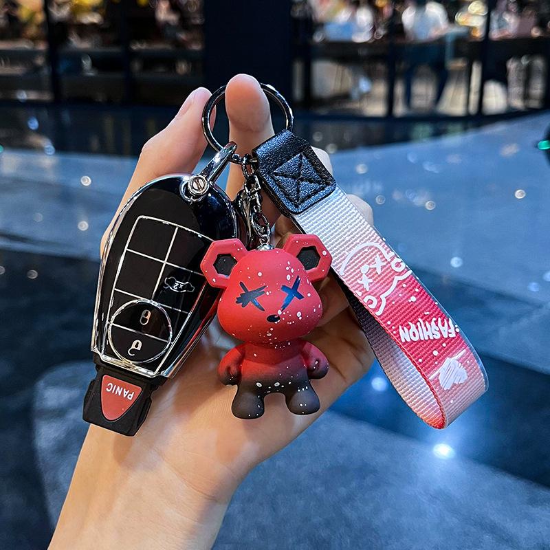 Tpu Car Key Holder Cover Shell Fob Holder Protector For Dodge Caravan For Chrysler Grand Voyager 300 C For Jeep Grand Cherokee