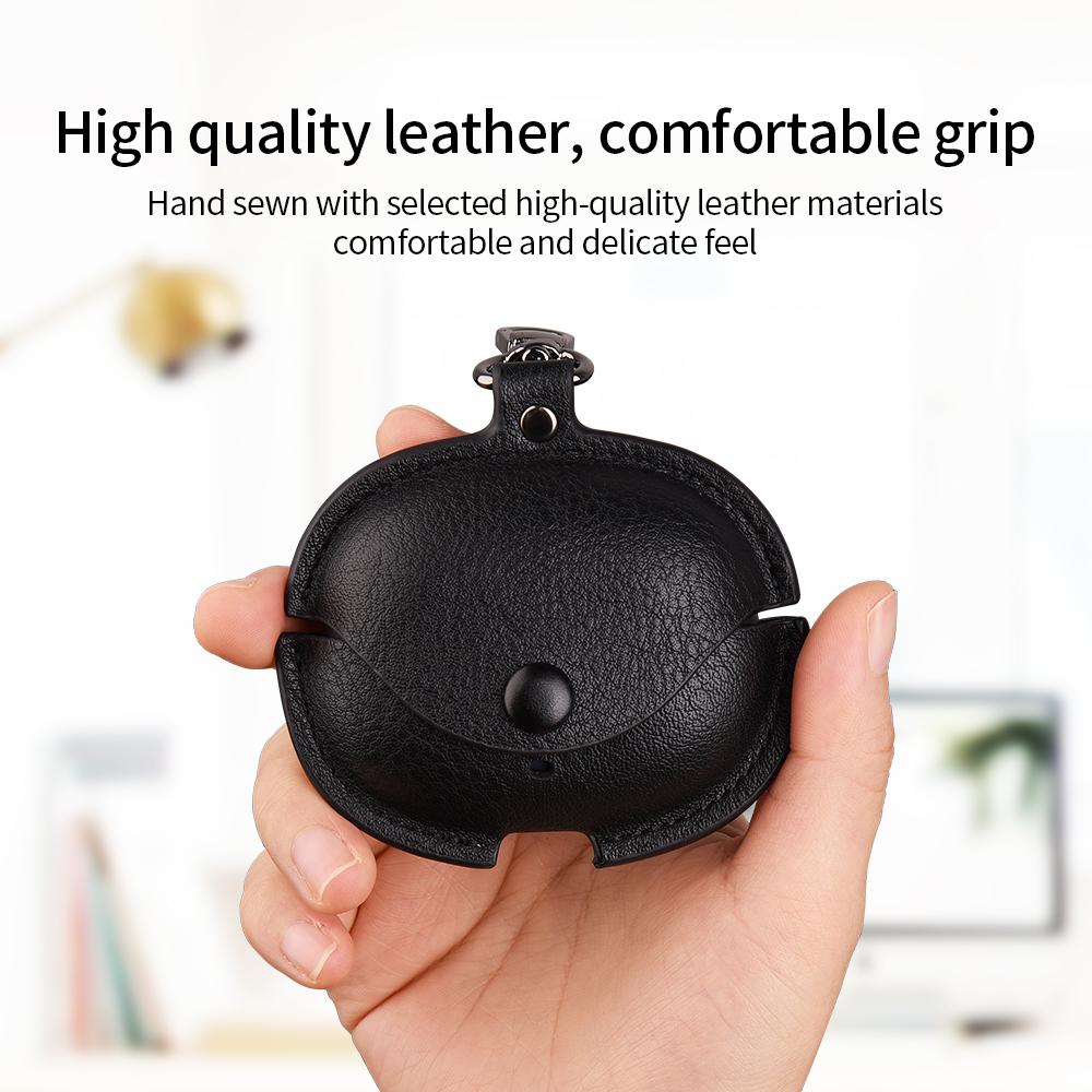 Solid color case Shock-proof case For realme Buds Air 5 Pro Business leather earphone case Cover Headphone Sleeve Funda