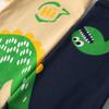 Children's Clothing Summer Kids Short-Sleeved T-shirt Boys and Girls Dinosaur round Neck Clothes Baby Boy Loose Shoulder 100% Cotton Coat