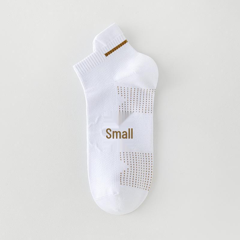 Men's Pure Cotton Odor-Resistant Summer Running Socks - Sweat-Absorbing, Mid-Calf, Lightweight Sports Socks