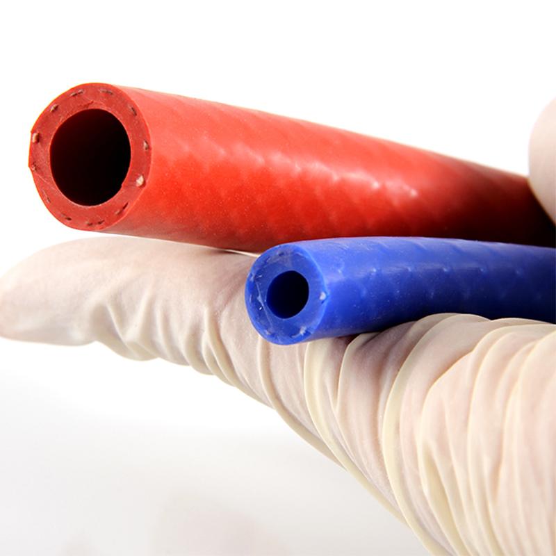 1M 6/8/10/12mm Silicone Hose Automobile Heater Water Pipe Engine High Temperature Vacuum Pipe Double Layer Interwoven Wire Hose