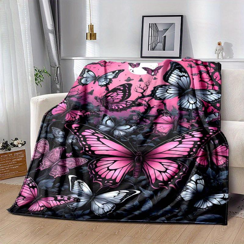 1pc. Fantasy Butterfly Moonlight Garden Blanket - Home Decor, Office Blanket, Outdoor Throw, Gift for All Seasonsz041713