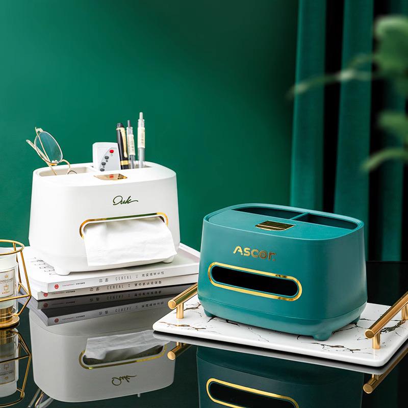 High-End Multifunctional Remote-Control Tissue Box for Bathroom and Living Room