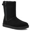 UGG Classic Short Zip 'Black' Women's Sneakers 1153490-BLK