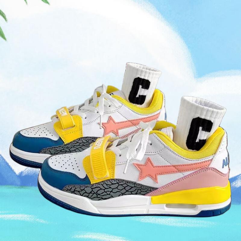 

Men s Trend Air Cushion Star Sneakers Autumn and Winter Breathable Air Force Board Shoes Casual Running Shoes Men s Shoes 35