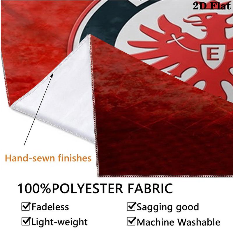 Eintracht Frankfurt Custom Name Wall Tapestry Aesthetic Wall Hanging Printed Fabric Blanket Decorative Tapestries for Bedroom Living Room Home Decor