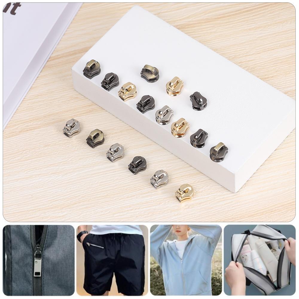 Sewing Clothes Zipper Pull Head Zip Slider Teeth Universal Instant Fix Repair Kit Replacement