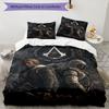 3Pcs Custom Name Assassin'S Bedding Set Duvet Cover Closure Includes 1Duvet Cover 2Pillowcases Soft And Comfortable For All Seasons