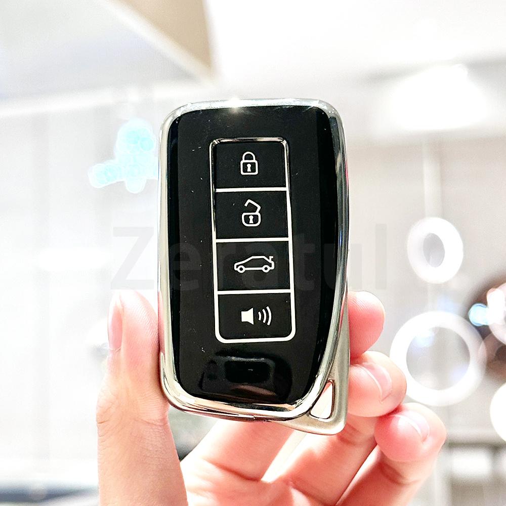 Soft Tpu Car Key Cover Case For Lexus Nx Gs Rx Is Es Gx Lx Rc 200 250 350 Ls 450H 300H Shell Holder Keychain Accessories