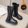 Girls' Bow Back High Boots - Classic Spring/Autumn Princess Shoes