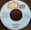 7inch Record SIZZLA / TURBULENCE - That's O.K. / Run Away NONE South Block 2003 Jamaica Reggae, Ska & Dub Used
