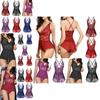 Women V Neck Lingerie Cross Back Babydoll With Adjustable Criss Cross Straps And Plus Size Options
