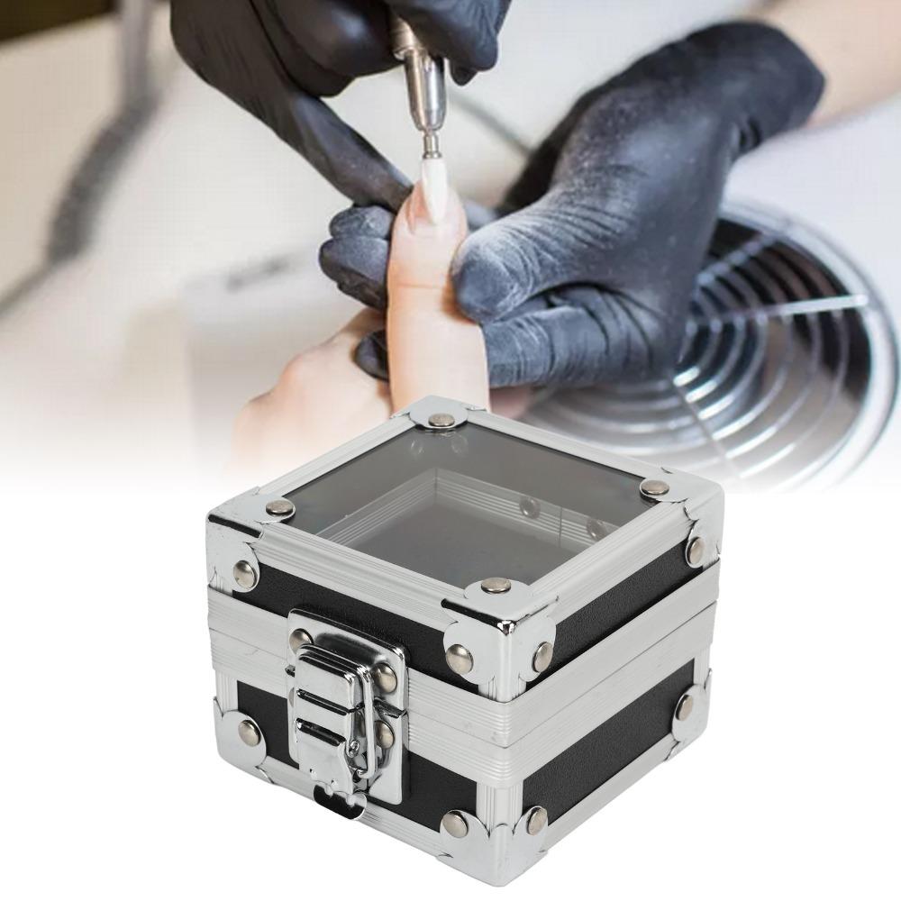 

25 Holes Nail Grinding Bits Storage Box Nail Grinding Bits Organizer Manicure Salon чёрный