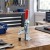 Vertical Toggle Clamp with Rubber Pressure Tip Adjustable