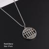 Retro Elephant Charm Necklace: Aged, Three-Dimensional, Double-Sided Wealth-Attracting Pendant for Men and Women.