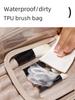 2024 Women’s Portable Large-Capacity Clear Cosmetic Bag with Dry-Wet Separation for Travel