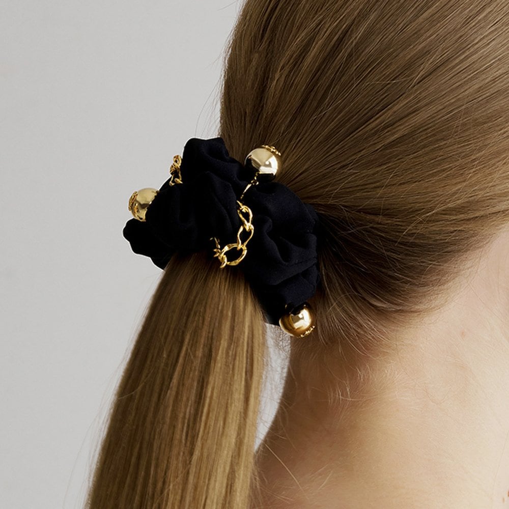 

Резинка для волос с металлической цепочкой Lfpt0772 Silver