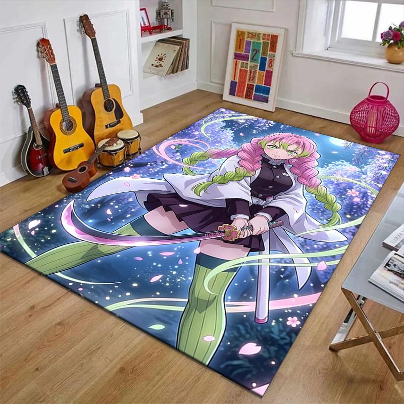 Mitsuri Kanroji1Printed Area Rug Carpet for Bedroom Living Room Home Decor Rugs Mat Non Slip Mat Rug for Bedside