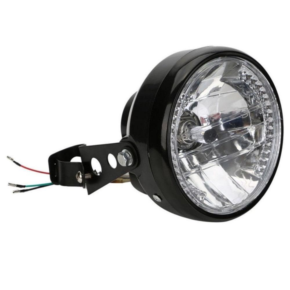 Universal 7'' Motorcycle LED Headlight Turn Signal Indicator Lamp 39-51mm Chopper Mount Bracket Clamp Holder for Harley Honda